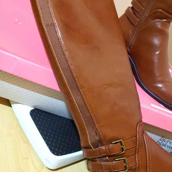 Lauren Blakwell Womens Lydia Riding Boot In Cognac Brown - Picture 6 of 10